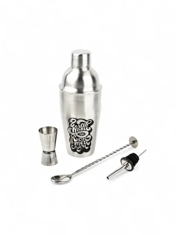 Набор для приготовления коктейлей &laquo;Главный по коктейлям&raquo;: 4 предмета