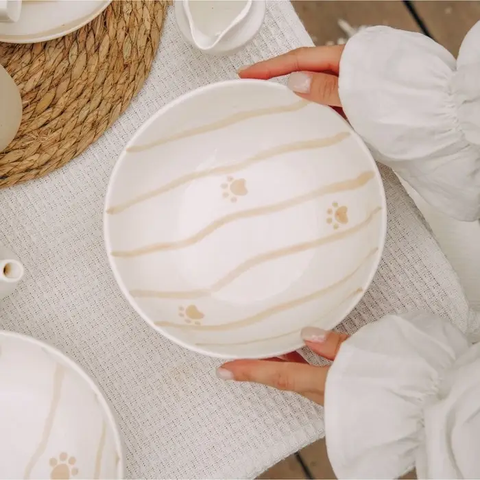 Салатники SL Home &laquo;Гатто&raquo;, 1.1 л, d=18.5 см, набор 2 шт., фарфор, белые