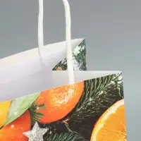 Пакет под бутылку «Мандарины», 13 x 36 x 10 см