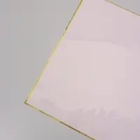 Пленка для цветов, "Кайма с тиснением", розовая, 57х57 см