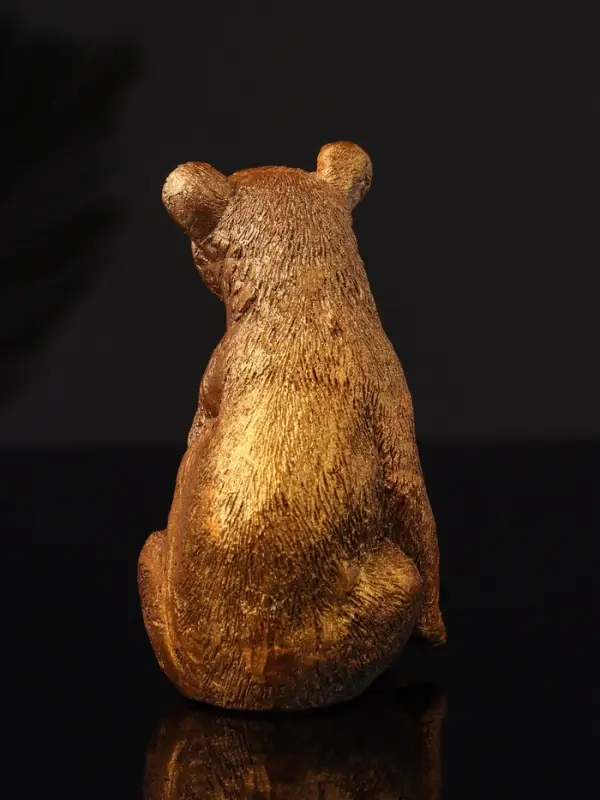 Фигура  Фигура "Медведь сидит", 9х6 см, бронза