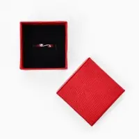 Коробочка подарочная под кольцо, серьги &laquo;Животный принт&raquo;, 5&times;5 см, (размер полезной части 4.5&times;4.5 см), вставка чёрная, МИКС