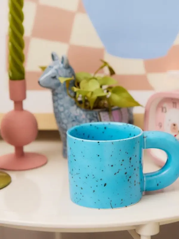 Кружка Доляна &laquo;Сплэш&raquo;, 350 мл, 14&times;8.7&times;8 см, фарфор, синяя