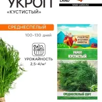 Семена Укроп &laquo;Кустистый&raquo;, 2 г, &laquo;Рецепты дедушки Никиты&raquo;