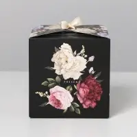 Коробка подарочная складная, упаковка, Present, 12&times;12&times;12 см