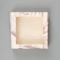 Коробка подарочная складная &laquo;Подарок&raquo;, 20&times;20&times;4 см, с окном