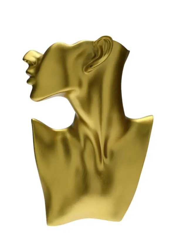 Бюст для украшений &laquo;QF. Половина лица&raquo;, отверстие под серьгу, 18&times;5&times;28 см, цвет золото