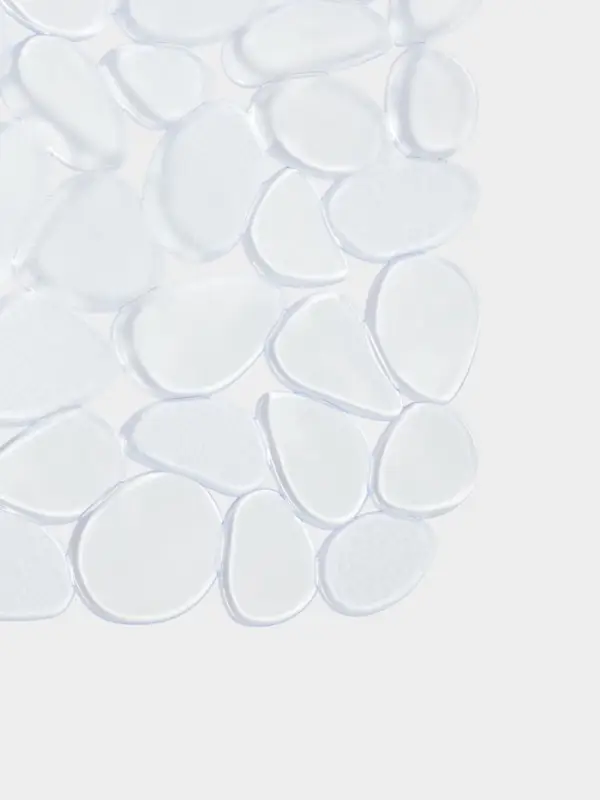 Коврик в раковину "Галька" 30х40 см прозрачный