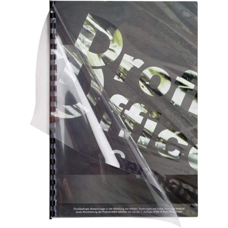 Обложки для переплета пластиковые ProfiOffice прозр. А4, 150мкм,100шт/уп.