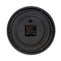 Часы настенные классические ENERGY ЕС-118, бесшумные, плавный ход, d=27.9 см, чёрные