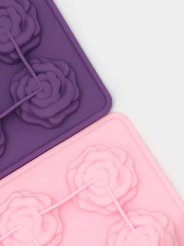Форма для кондитерских украшений Доляна &laquo;Розочки&raquo;, силикон, 20.7&times;14.3&times;1.3 см, 12 ячеек, МИКС