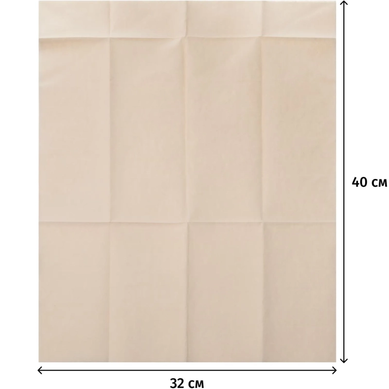 Салфетки бумажные д/столов.прибор.конвертAIRLAID32x40см ваниль50шт/уп 58218