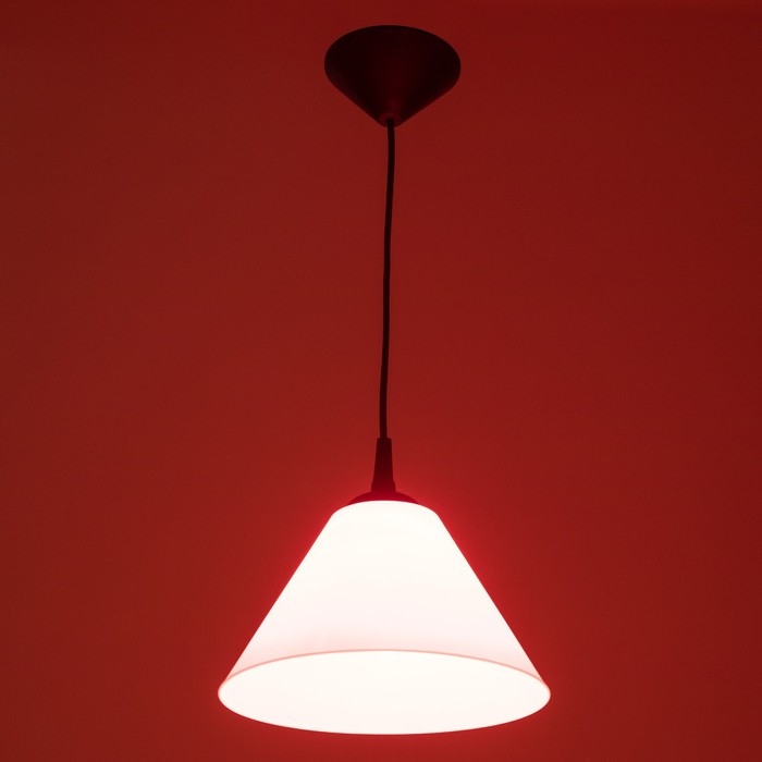 Подвес Подвес "Конус" 1х15Вт Е27 МОДЕЛЬ: BR 00270 черный/красный 25х25х15см
