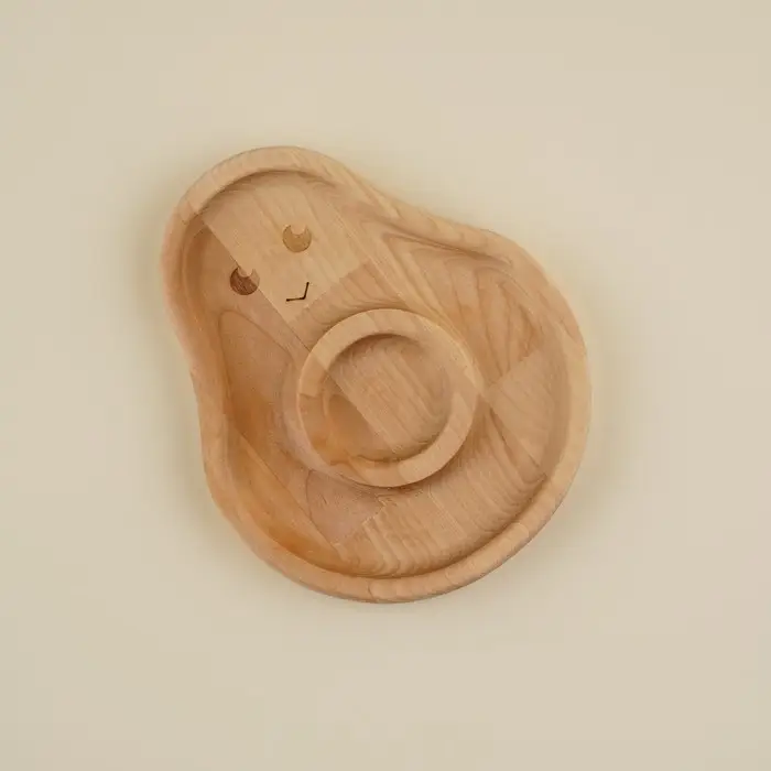 Менажница детская из берёзы Sima-Land Home Avocado, 20&times;16.5&times;1.8 см