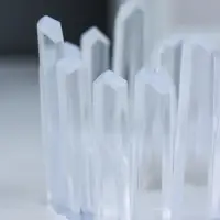 Светодиодная свеча LED - ночник RISALUX &laquo;Снежная королева&raquo;, от батареек 3&times;LR1130, прозрачный, 5.5&times;5.5&times;5 см