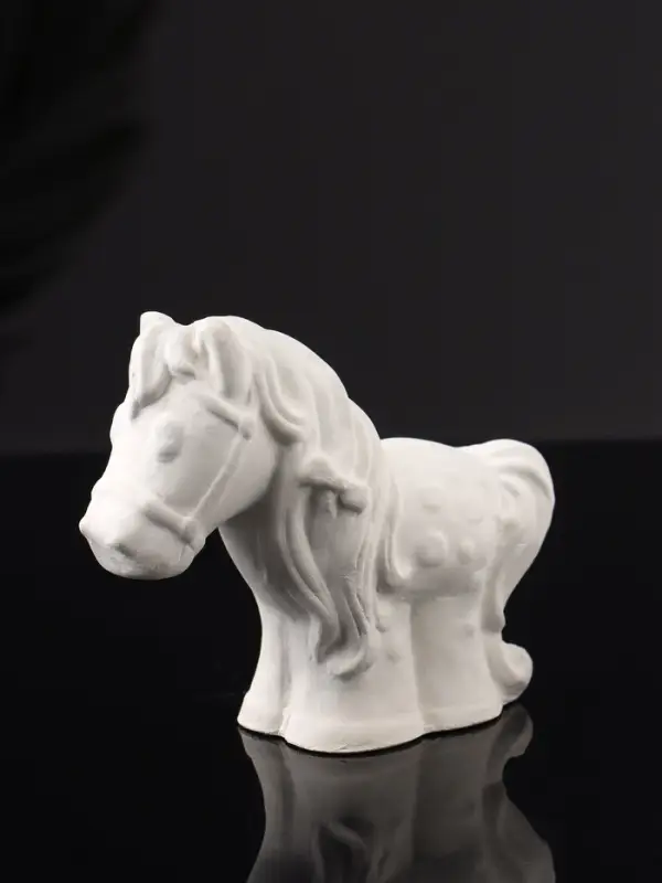 Фигура Фигура "Лошадка" 8х10х4 см, натуральный, гипс