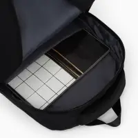 Рюкзак, 27*13*38,5 см, 2 отд 3н/карм, Комби, Водонепрон. дно, черный