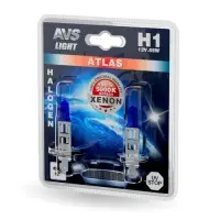 Галогенная лампа AVS ATLAS/5000К/ H1.12V.55W.блистер 2шт.