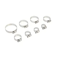 Набор червячных хомутов ZEIN engr, сквозная просечка, от 6 до 44 мм, нерж. сталь, 80 шт.