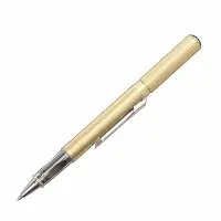 Ручка подарочная шариковая Calligrata, в футляре из кожзама, корпус золотистый, магнитный колпачок