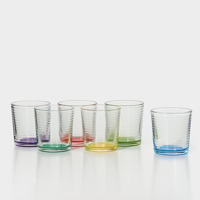 Набор стаканов «Микс», 250 мл, 6 шт Набор стаканов «Микс», 250 мл, 6 шт