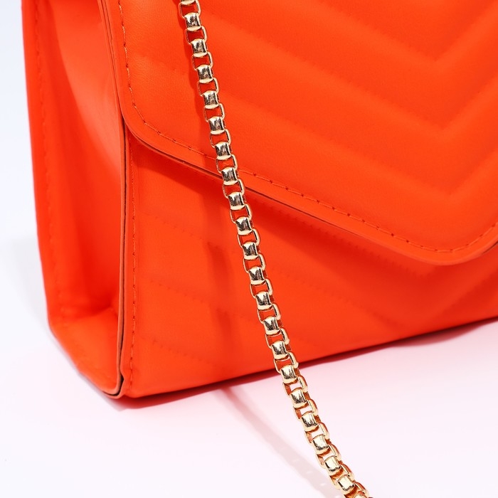 Сумка-мессенджер на молнии, цвет оранжевый Сумка-мессенджер на молнии, цвет оранжевый