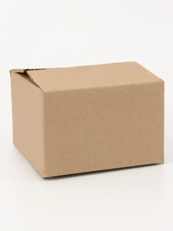 Коробка складная, бурая, для упаковки, хранения и переезда, 16&times;16&times;10.5 см