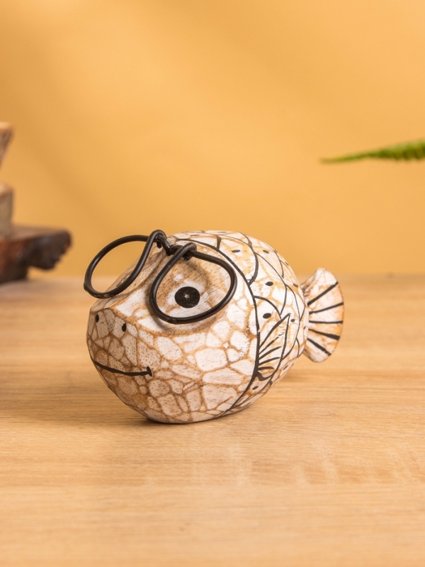 Сувенир дерево  Сувенир дерево "Рыбка в очках", 12х5х6 см