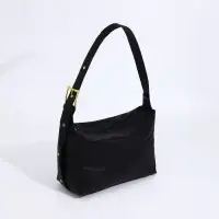 Сумка женская багет на молнии, 32&times;14&times;22 см, чёрная