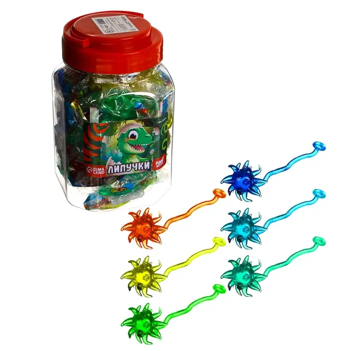 Липучка «Булава»дино, МИКС, в банке Липучка «Булава»дино, МИКС, в банке