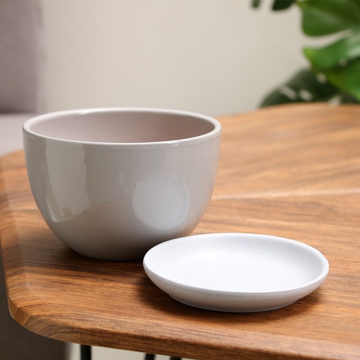 Горшок цветочный Горшок цветочный "Серый" 0,75л