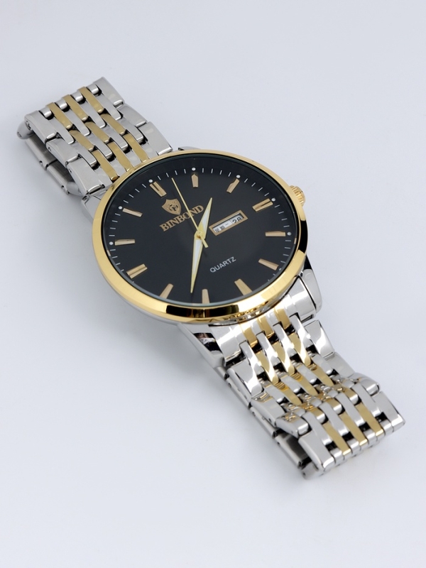 Часы наручные кварцевые мужские, l-26 см, d циферблата 4.2 см