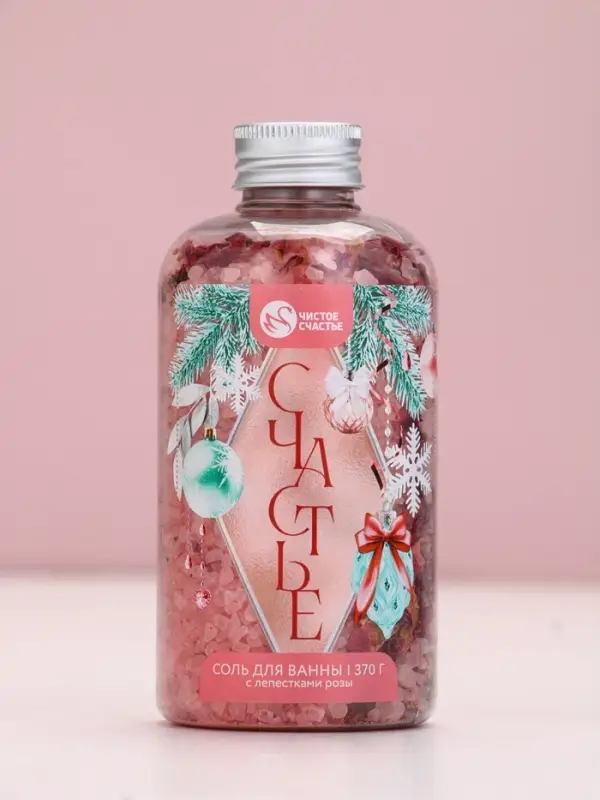 Соль для ванны с лепестками розы, 370 гр Соль для ванны с лепестками розы, 370 гр