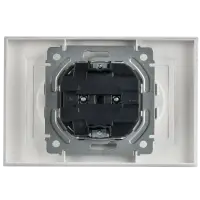 BRITE Розетка 2-местная без заземления без защитных шторок 10А в сборе РС12-2-БрАБ арктический белый IEK