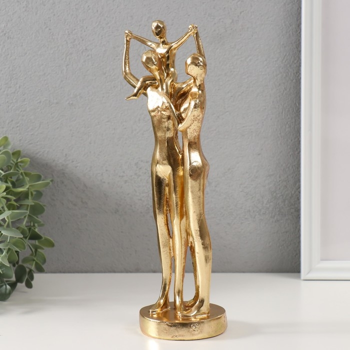 Сувенир полистоун  Сувенир полистоун "Вместе" золото 27х10х8 см