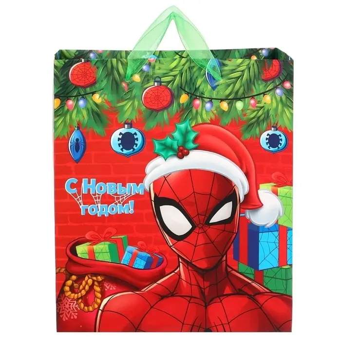 Пакет ламинат вертикальный &laquo;С Новым годом!&raquo;, 23&times;27&times;11.5 см, &laquo;Супергерой&raquo;