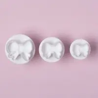 Плунжеры кондитерские Доляна &laquo;Бантик&raquo;, набор 3 шт., пластик, МИКС