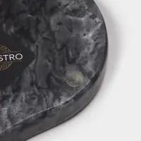 Подставка под ложку Magistro Marble, мрамор, 16.5&times;10&times;1.8 см, чёрная
