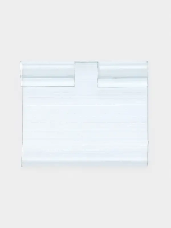 Ценникодержатель на крючок откидной 3.9&times;5 см, цвет прозрачный