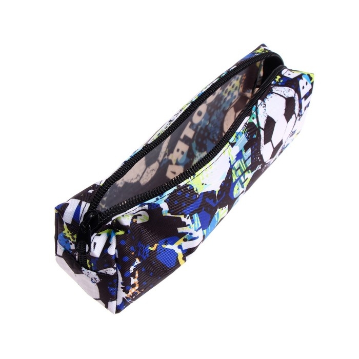 Пенал школьный на молнии Пенал школьный на молнии "Футбол", МИКС