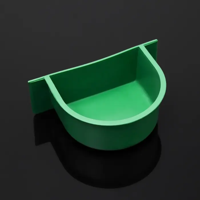 Кормушка для птиц, 10.6&times;8.3&times;3.6 см, пластик, зелёная