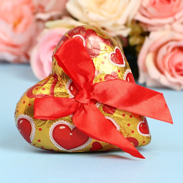 Кондитерское изделие Кондитерское изделие "Сердце" с бантиком, 60 г