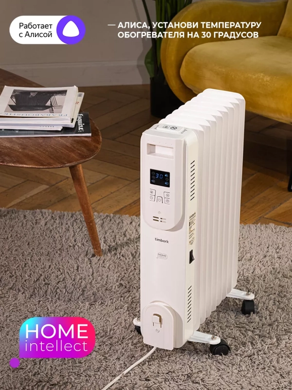 Масляный радиатор для дома T-OR2009-F10E-WF 2000 Вт Масляный радиатор для дома T-OR2009-F10E-WF 2000 Вт