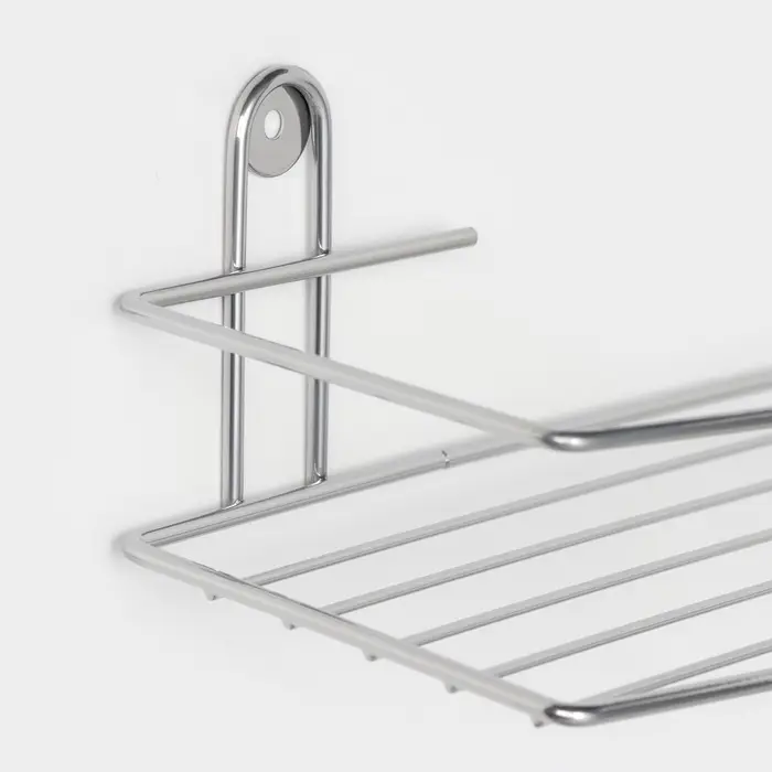 Полка для ванной прямая, 34&times;11.5&times;4.5 см, хром