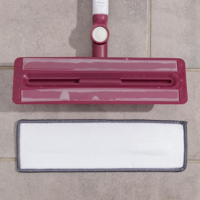 Окномойка с насадкой из микрофибры Доляна, фиксатор, стальная телескопическая ручка, 27×8×86(126) см, цвет МИКС Окномойка с насадкой из микрофибры Доляна, фиксатор, стальная телескопическая ручка, 27×8×86(126) см, цвет МИКС