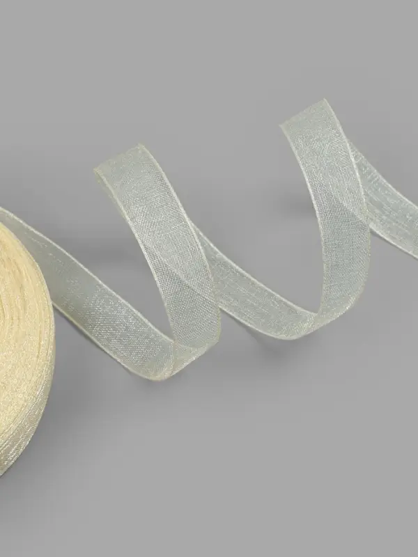 Лента капроновая, 10 мм, 20&plusmn;1 м, цвет слоновая кость №08