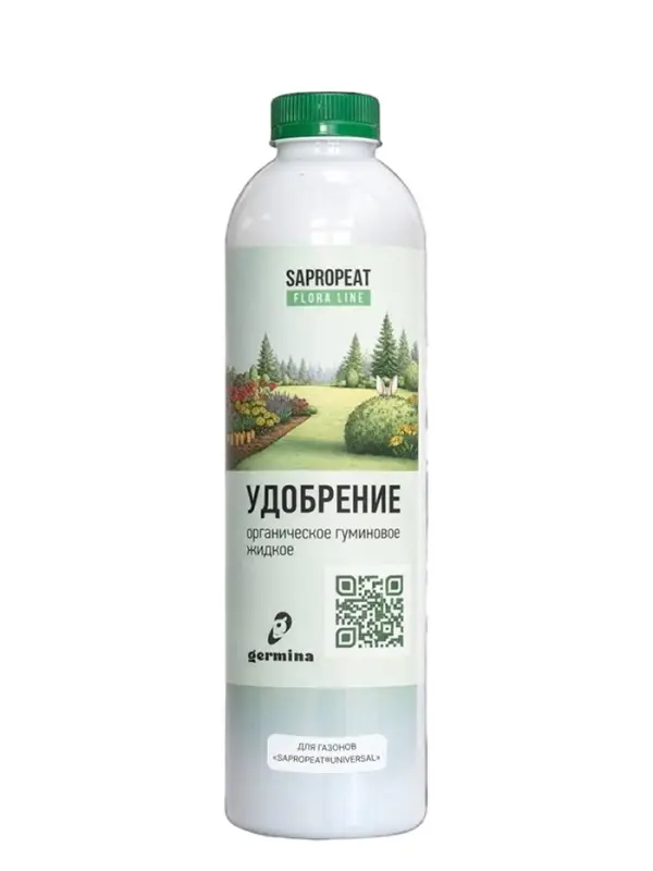 Удобрение для газонов SAPROPEAT, жидкое гуминовое, 0.5