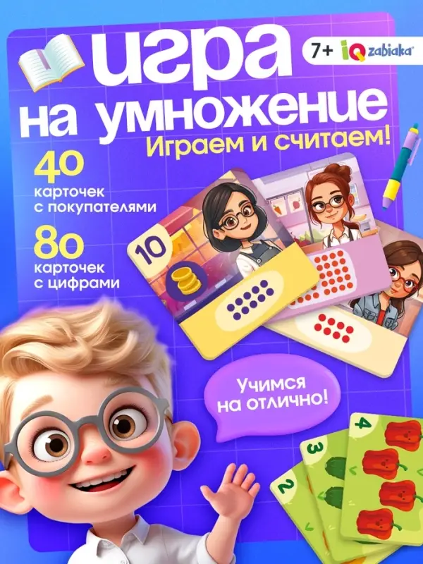 Развивающая игра &laquo;Умножай и продавай&raquo;, 2-5 игроков, 7+
