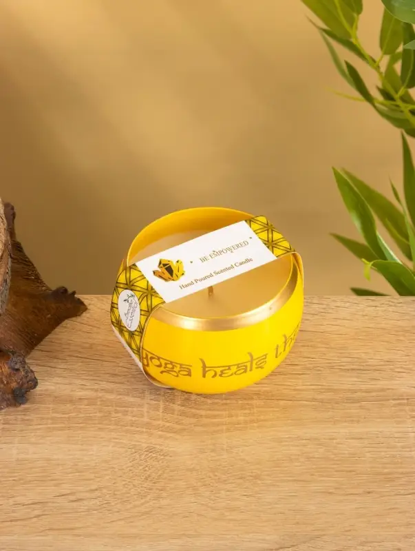 Свеча в чаше Yoga heal the soul жёлтая, соевый воск 200 гр 8,5х7 см Свеча в чаше Yoga heal the soul жёлтая, соевый воск 200 гр 8,5х7 см