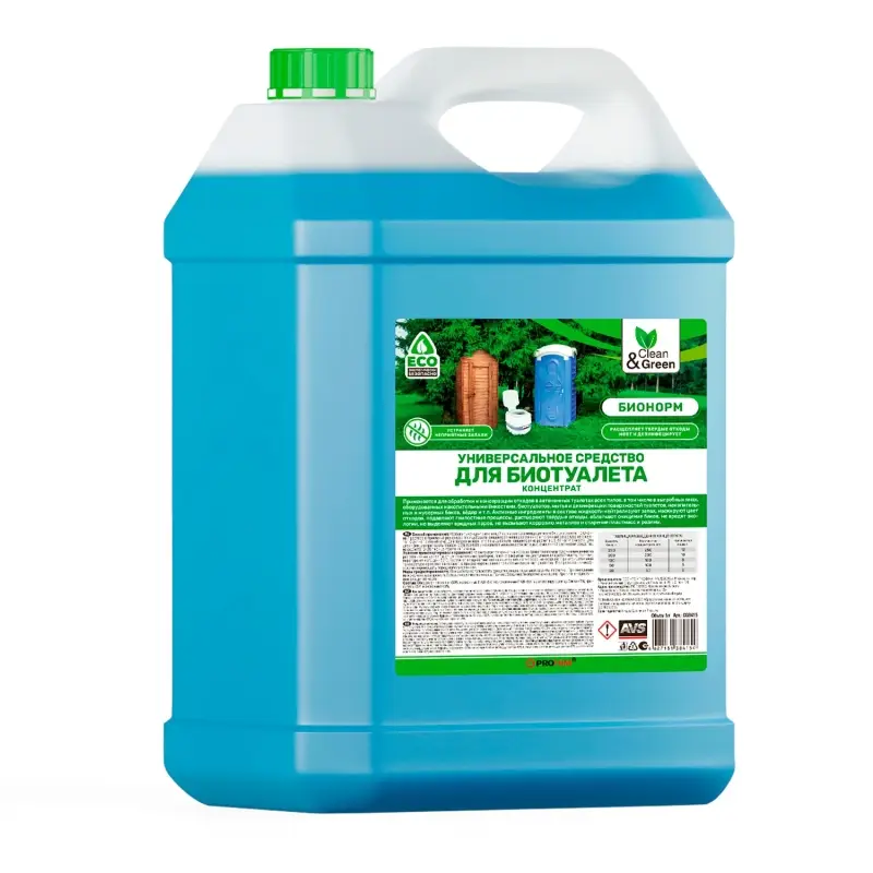 Универсальное средство для биотуалетов БИОНОРМ (концентрат) 5 л. (ПЭНД) Clean&Green CG8415